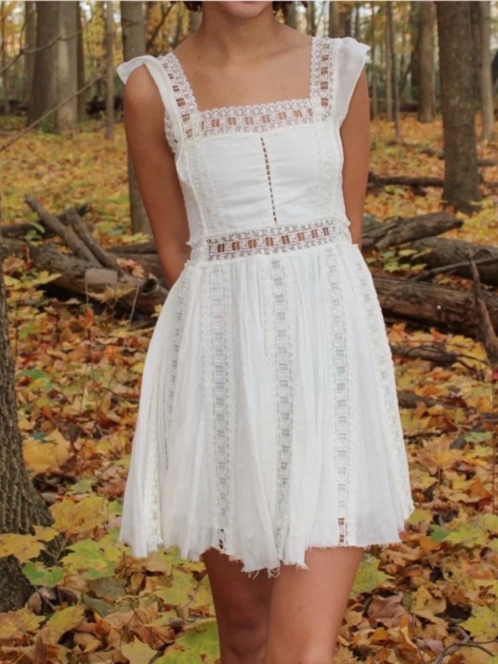 White Free People dress (FP ONE), 100% cotton